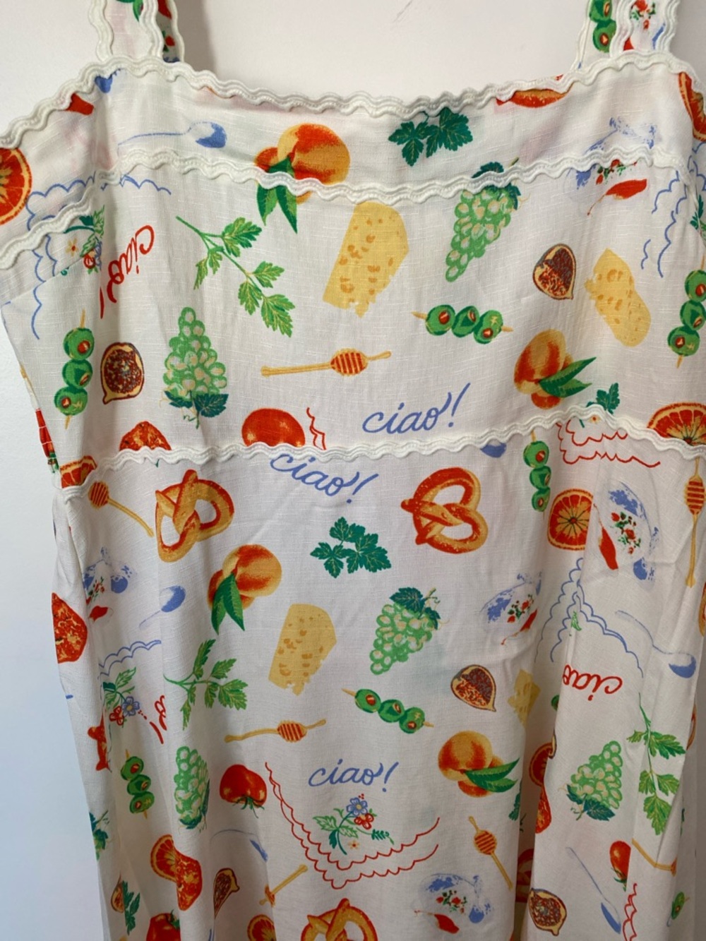 Ciao! HARLOW & ROSE Colorful Colorful Veggie Print Maxi Dress NWT ❤️🍇 - Picture 4 of 10
